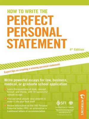 cover image of How to Write the Perfect Personal Statement